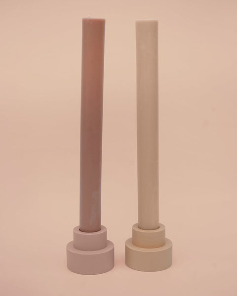 Wheat + Oat | Flipp Sml | Silicone Unbreakable Candle Holder Set - porter green | style + sustainability