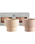Wheat + Oat | Flipp small | Silicone Unbreakable Candle Holder Set - porter green | style + sustainability