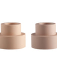 Wheat + Oat | Flipp small | Silicone Unbreakable Candle Holder Set - porter green | style + sustainability