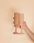 wheat + oat | seff | silicone unbreakable champagne flute - porter green | style + sustainability