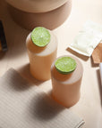 wheat + oat | stegg | silicone unbreakable highball glasses - porter green | style + sustainability