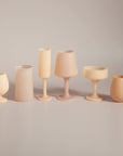 wheat + oat | stegg | silicone unbreakable highball glasses - porter green | style + sustainability