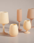wheat + oat | swepp | silicone unbreakable wine glasses - porter green | style + sustainability