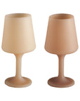 wheat + oat | swepp | silicone unbreakable wine glasses - porter green | style + sustainability