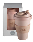 wheat + oat | urbb | biodegradable bamboo coffee cup - porter green | style + sustainability