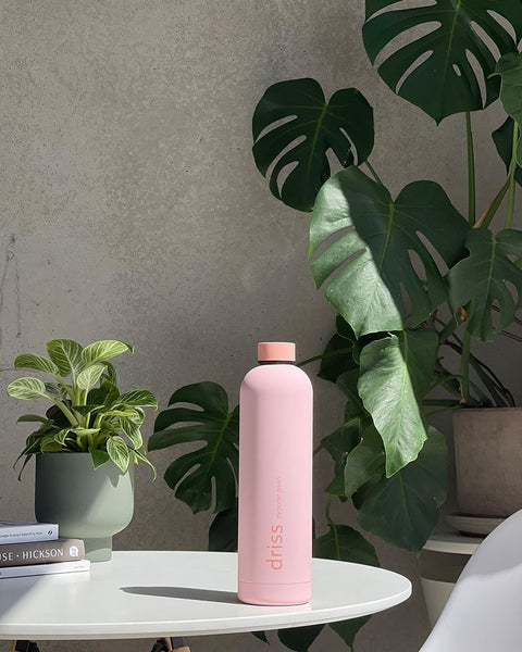 peach + petal | driss | insulated stainless steel bottle | porter green, 1l water bottle, insulated stainless steel water bottle, thermos water bottle, 1l drink bottle, insulated wine bottle