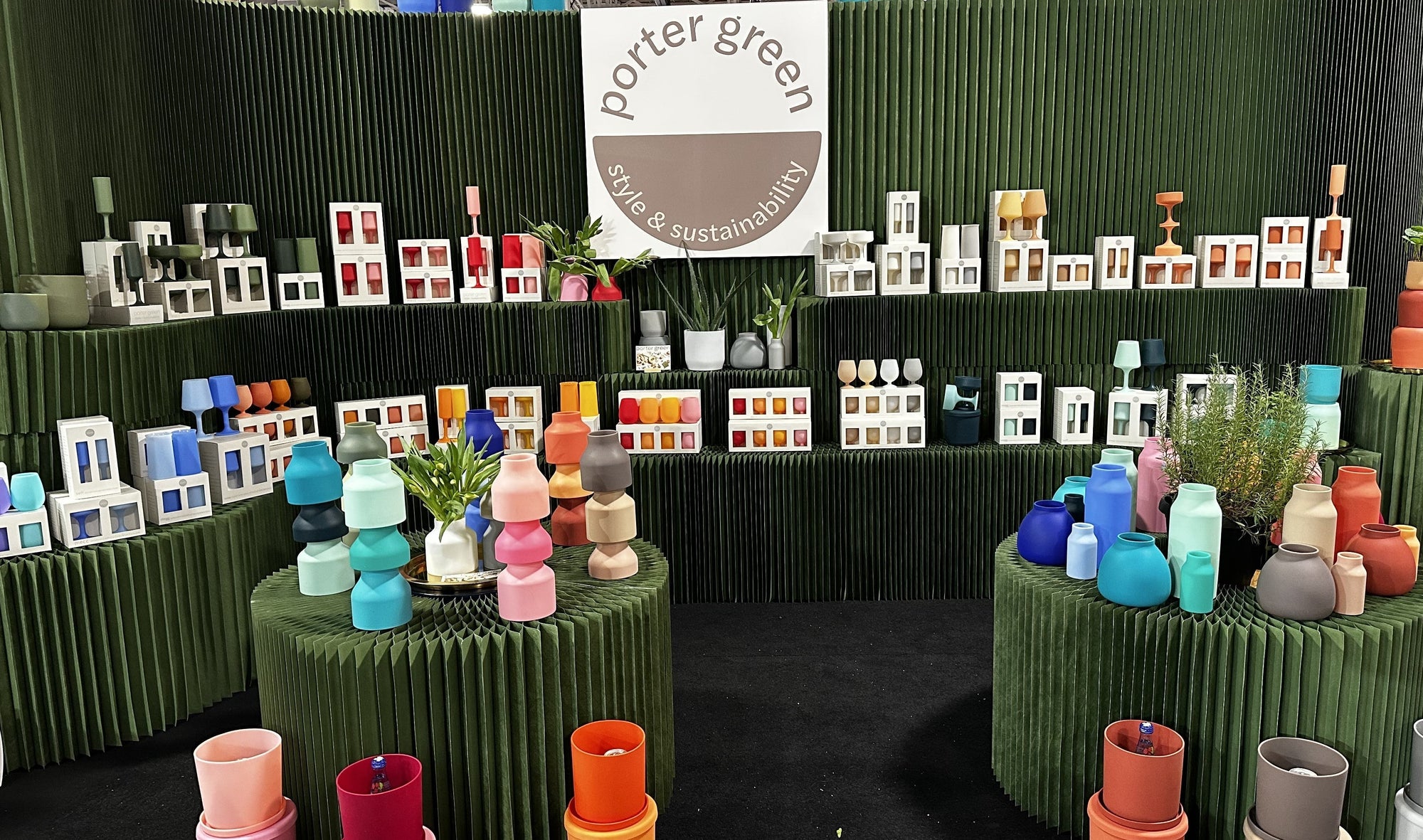 porter green products displayed on shelves