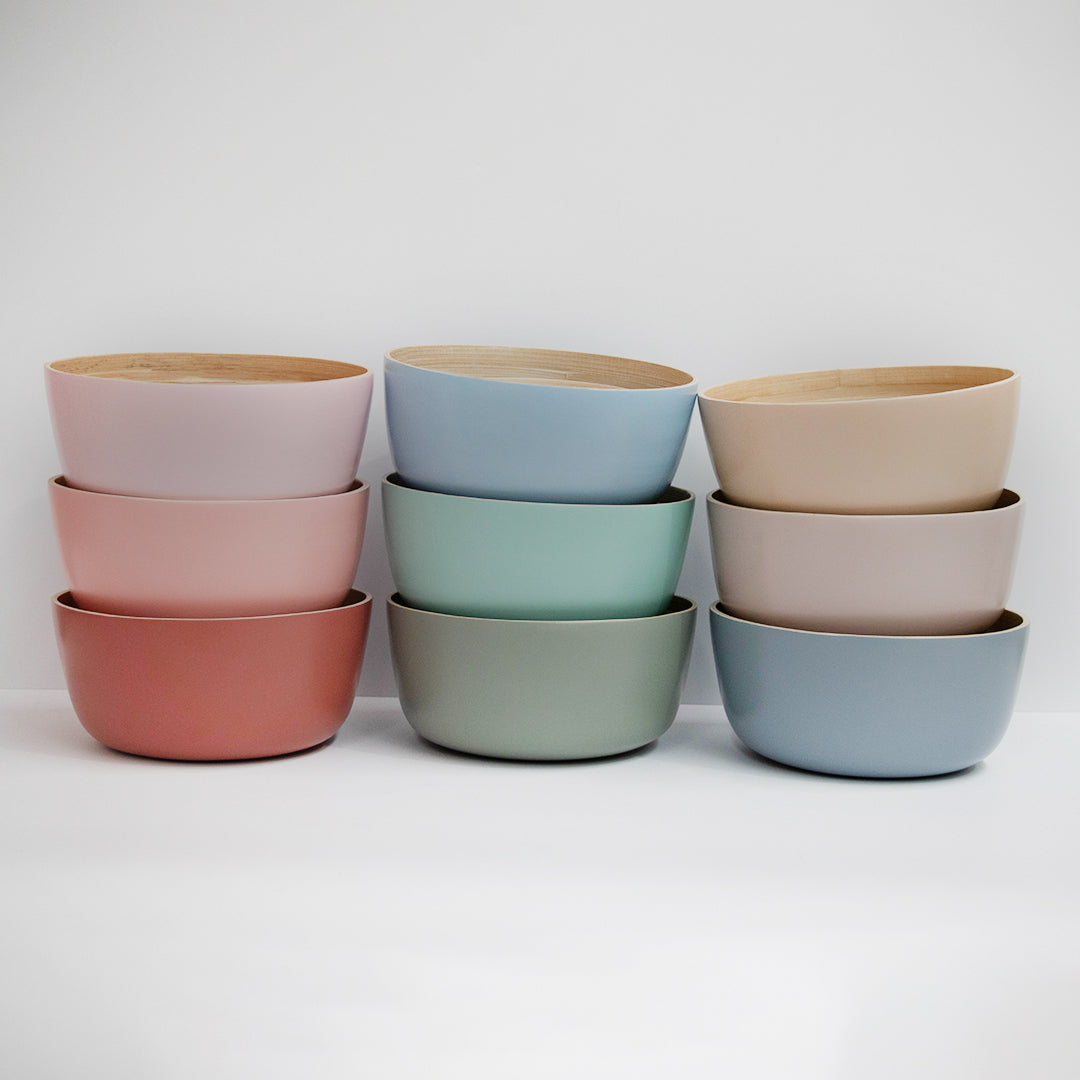 bebb | biodegradable bamboo bowls - porter green | style + sustainability