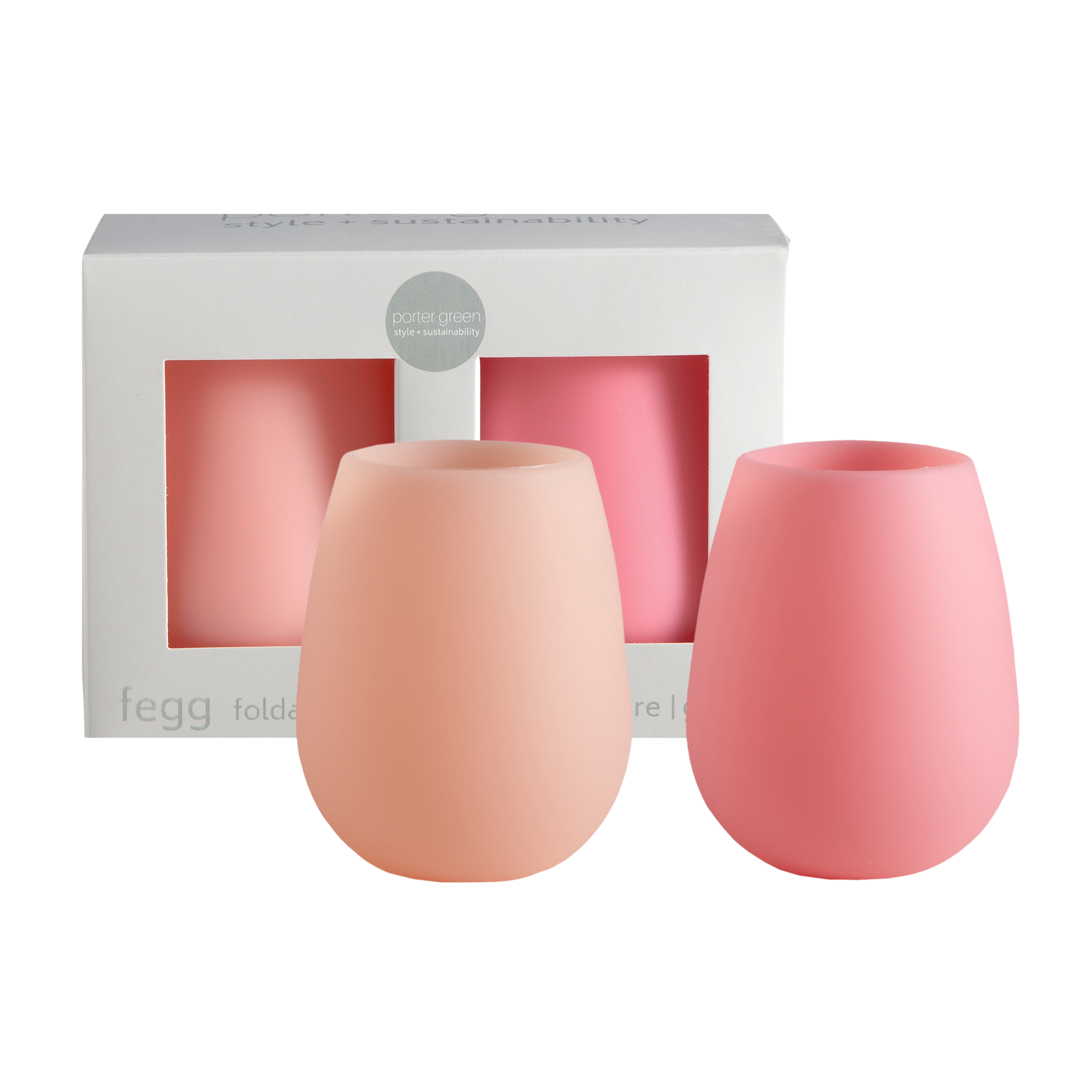 flamingo + lotus | fegg | silicone unbreakable glasses - porter green | style + sustainability