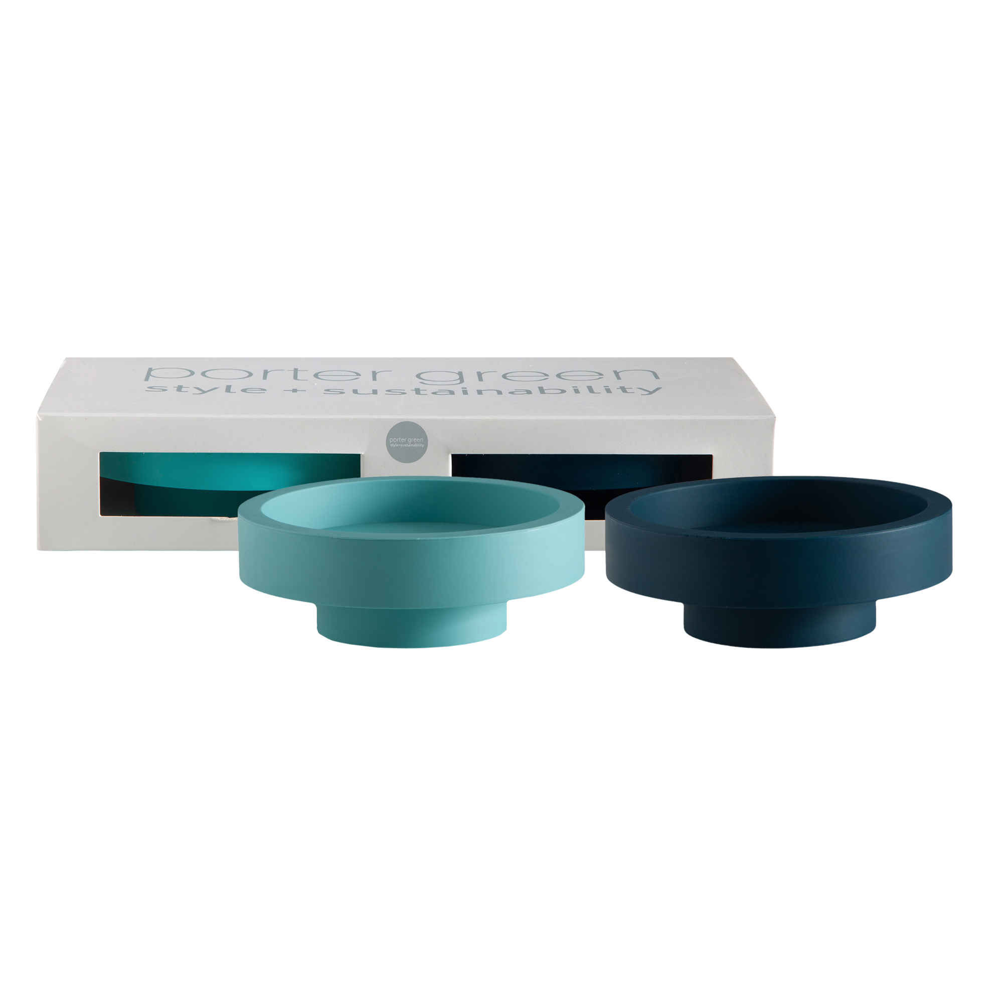Mist + Ink | Flipp large | Silicone Unbreakable Candle Holder Set - porter green | style + sustainability