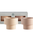 Wheat + Oat | Flipp small | Silicone Unbreakable Candle Holder Set - porter green | style + sustainability