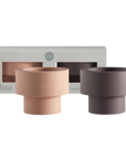 Latte + Donkey | Flipp small | Silicone Unbreakable Candle Holder Set - porter green | style + sustainability