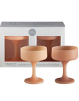 wheat + oat | mecc | silicone unbreakable cocktail glasses - porter green | style + sustainability