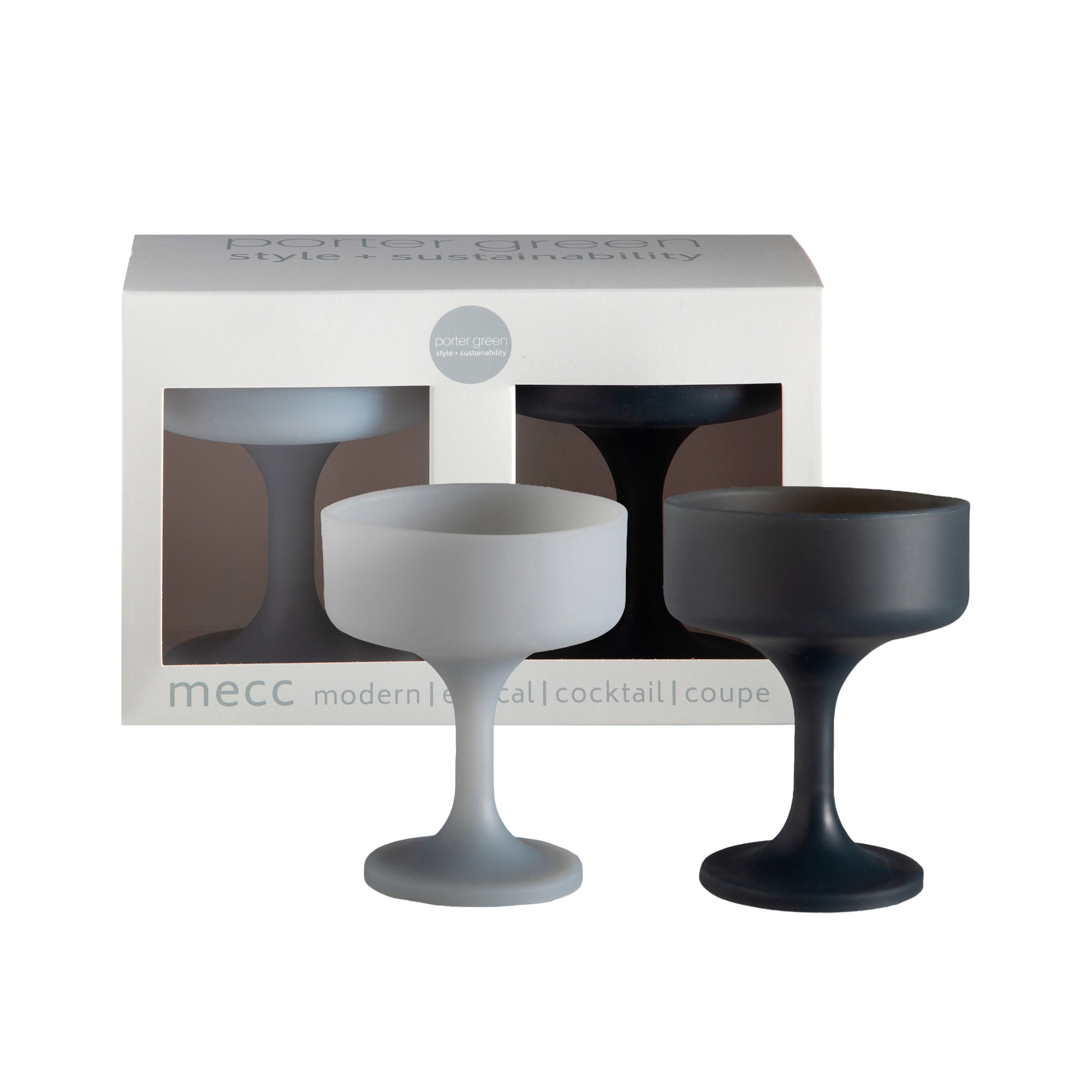 smoke + storm | mecc | unbreakable silicone cocktail coupes | porter green, coupe cocktail glass, coupe glass, coloured cocktail glasses, unbreakable cocktail glasses, cocktail glasses australia