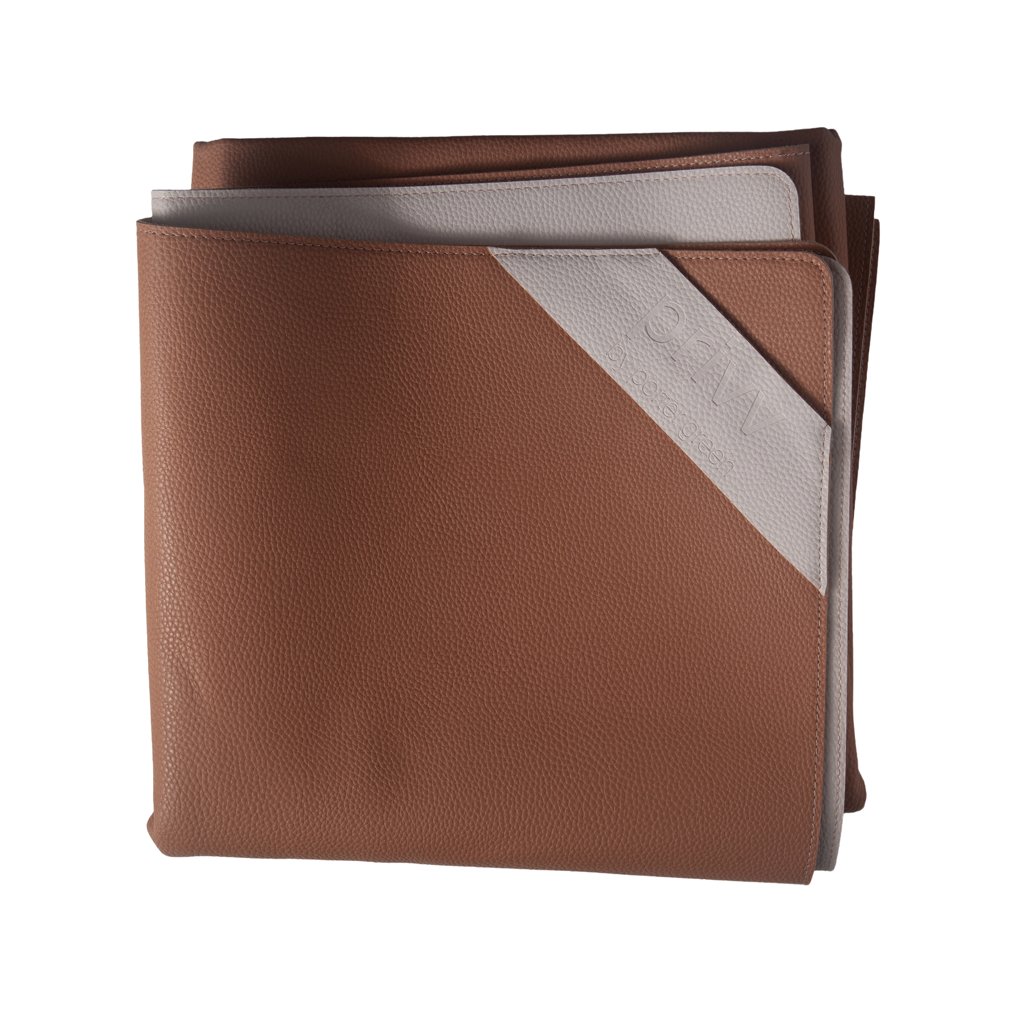 peach + petal | privv | vegan leather waterproof picnic rug - porter green | style + sustainability