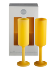 girasoli | seff | silicone unbreakable champagne flute - porter green | style + sustainability