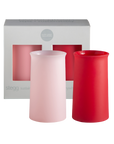 cherry + blush | stegg | silicone unbreakable highball glasses - porter green | style + sustainability