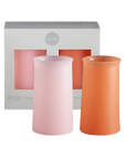 peach + petal | stegg | silicone unbreakable highball glasses - porter green | style + sustainability