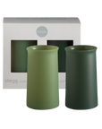sage + olive | stegg | silicone unbreakable highball glasses - porter green | style + sustainability