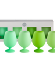 menthe | stemm | silicone unbreakable wine glasses - porter green | style + sustainability