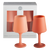 terra + peach | swepp | silicone unbreakable wine glasses - porter green | style + sustainability