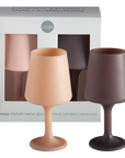 latte + donkey | swepp | silicone unbreakable wine glasses - porter green | style + sustainability