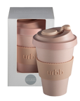 wheat + oat | urbb | biodegradable bamboo coffee cup - porter green | style + sustainability