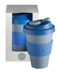 sky + kingfisher | urbb | biodegradable bamboo coffee cup | porter green, biodegradable coffee cups. bamboo coffee cup, reusable coffee cup australia, 12oz coffee cup, leak proof coffee cup
