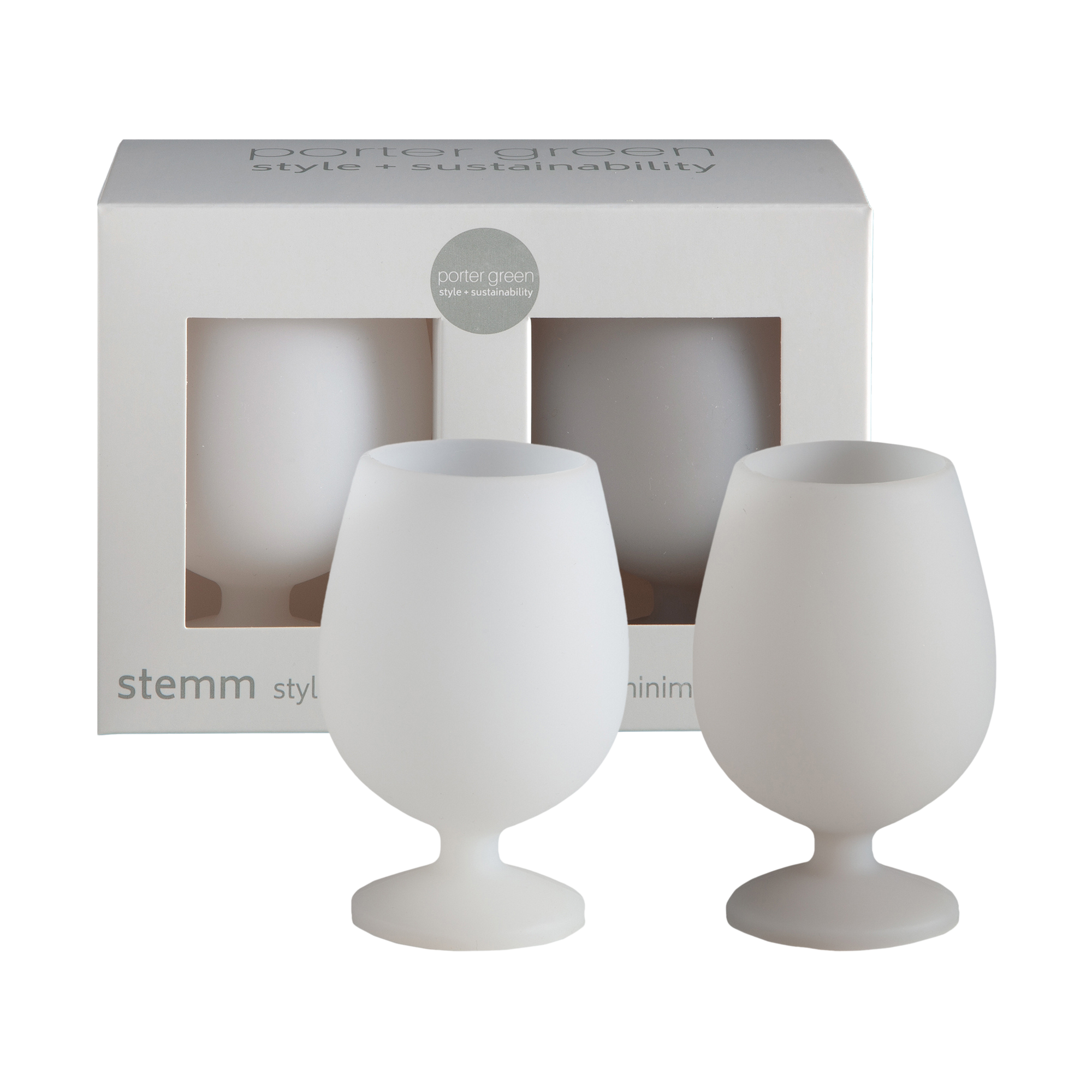 blanc + dove | stemm | silicone unbreakable wine glasses - porter green | style + sustainability