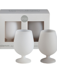 blanc + dove | stemm | silicone unbreakable wine glasses - porter green | style + sustainability