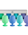 marine | stemm | silicone unbreakable wine glasses - porter green | style + sustainability