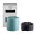 mist + ink | escc large pillar candle | soy - blend unscented candles - porter green | style + sustainability