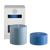 sky + kingfisher | escc large pillar candle | soy - blend unscented candles - porter green | style + sustainability