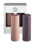 latte + donkey | escc medium pillar candle | soy - blend unscented candles - porter green | style + sustainability