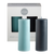 mist + ink | escc small pillar candle | soy - blend unscented candles - porter green | style + sustainability