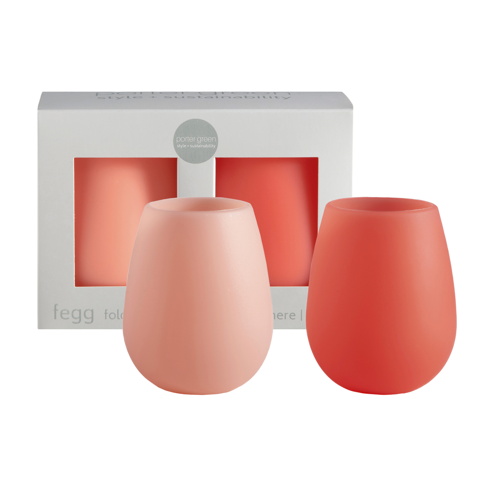 melone | fegg | silicone unbreakable glasses - porter green | style + sustainability