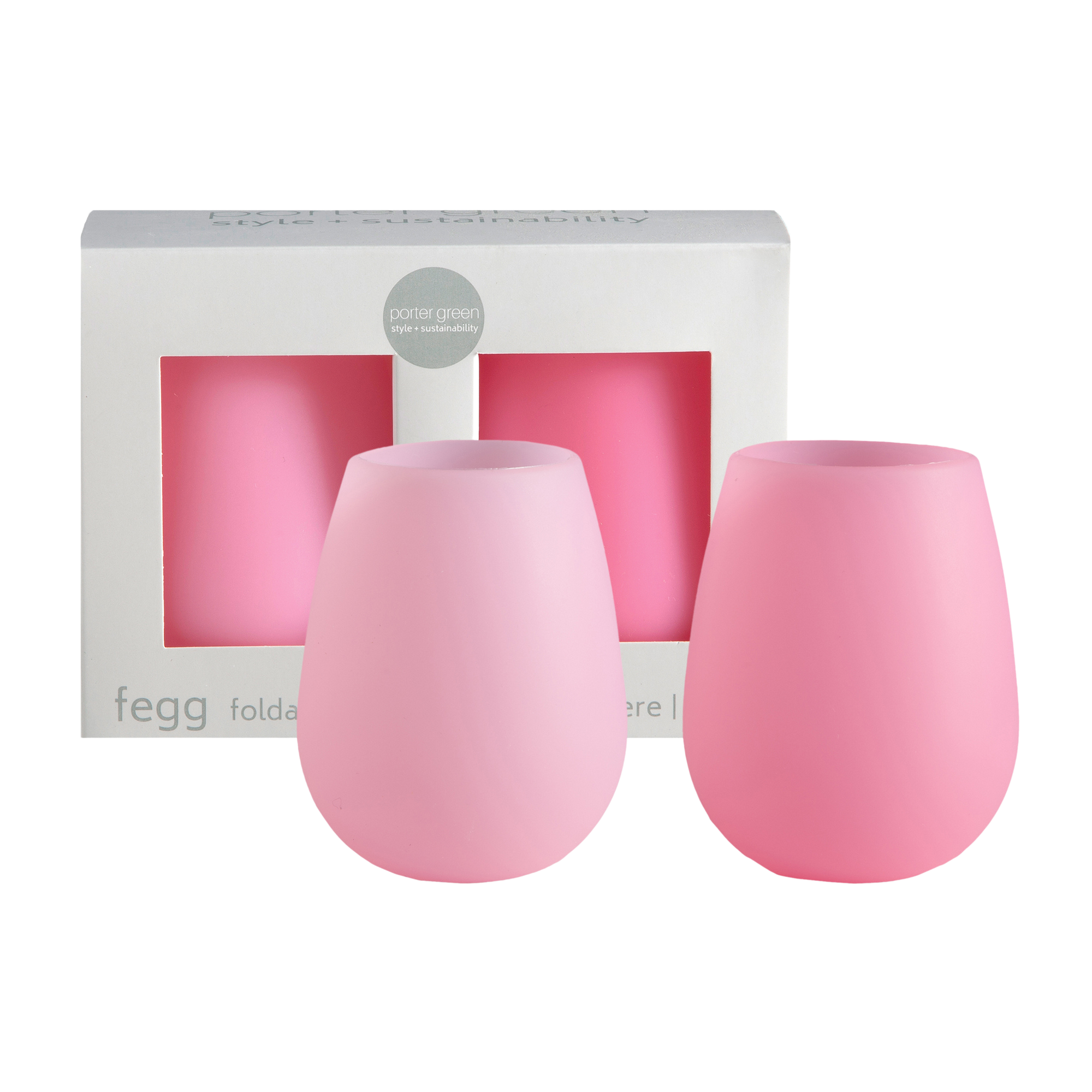 petalo | fegg | silicone unbreakable glasses - porter green | style + sustainability