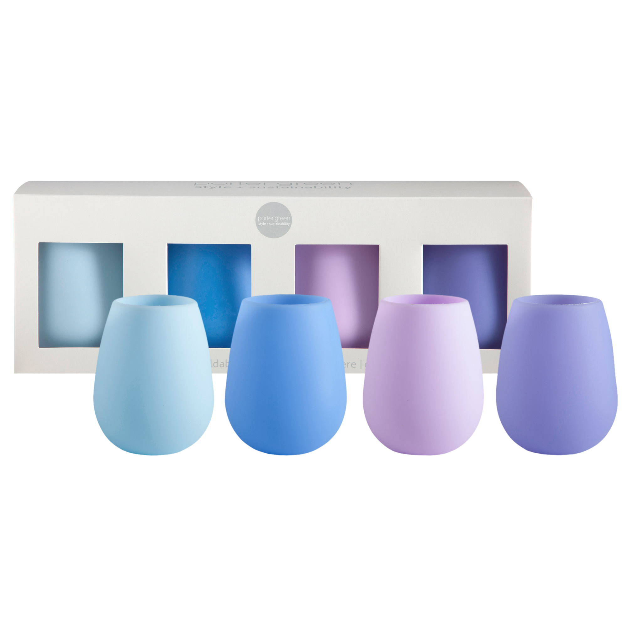 bleuet | fegg | silicone unbreakable glasses - porter green | style + sustainability