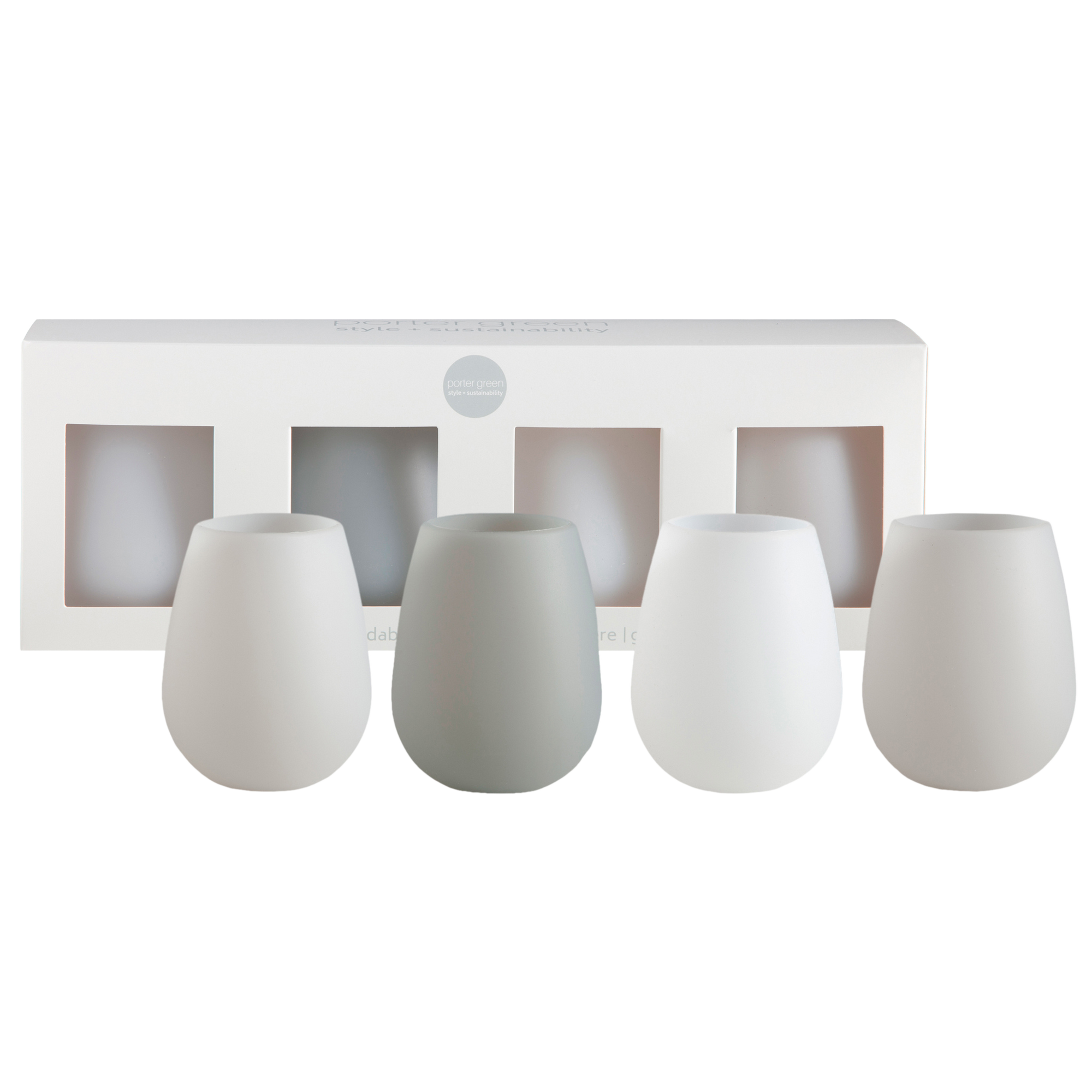 gris | fegg | silicone unbreakable glasses - porter green | style + sustainability