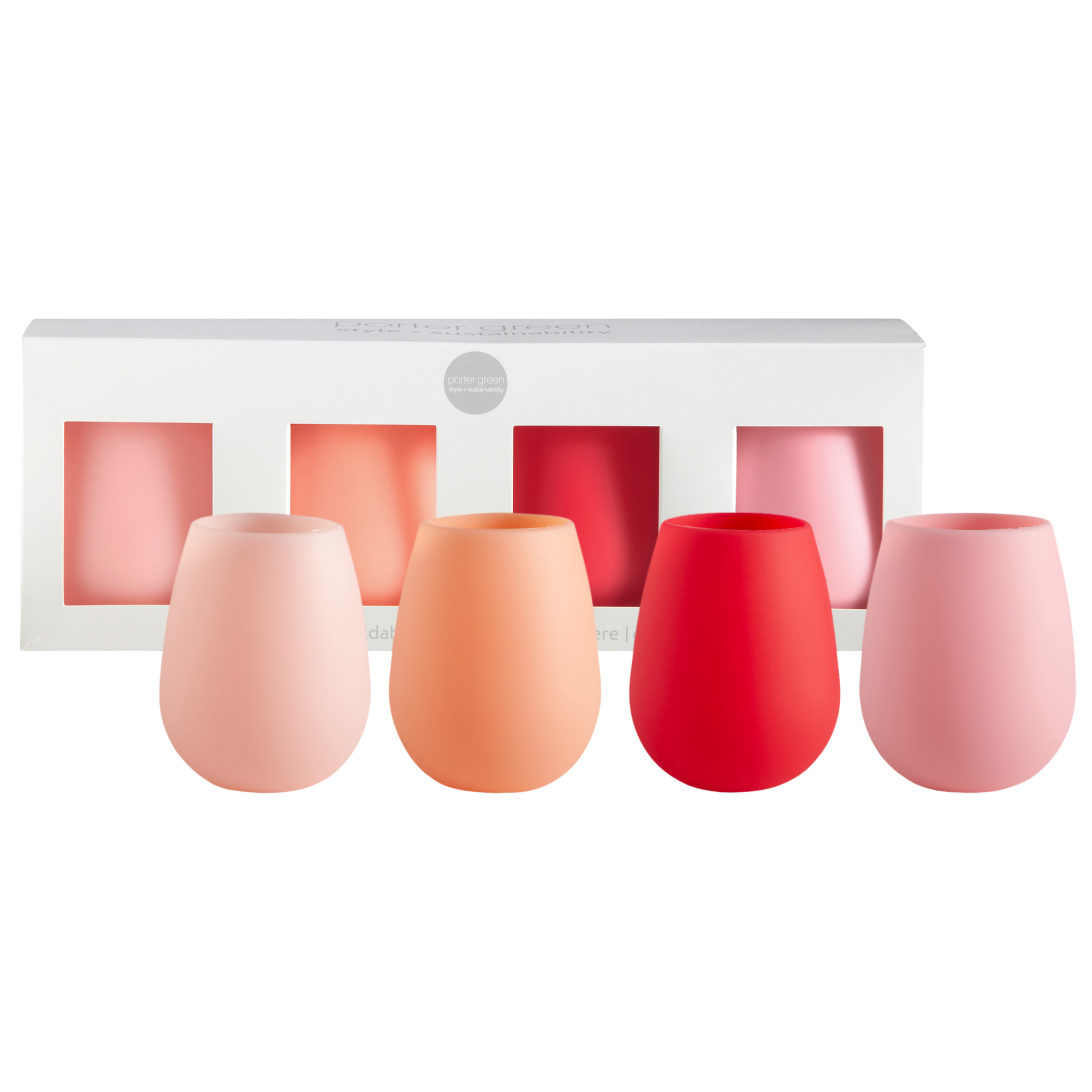 rouge | fegg | silicone unbreakable glasses - porter green | style + sustainability