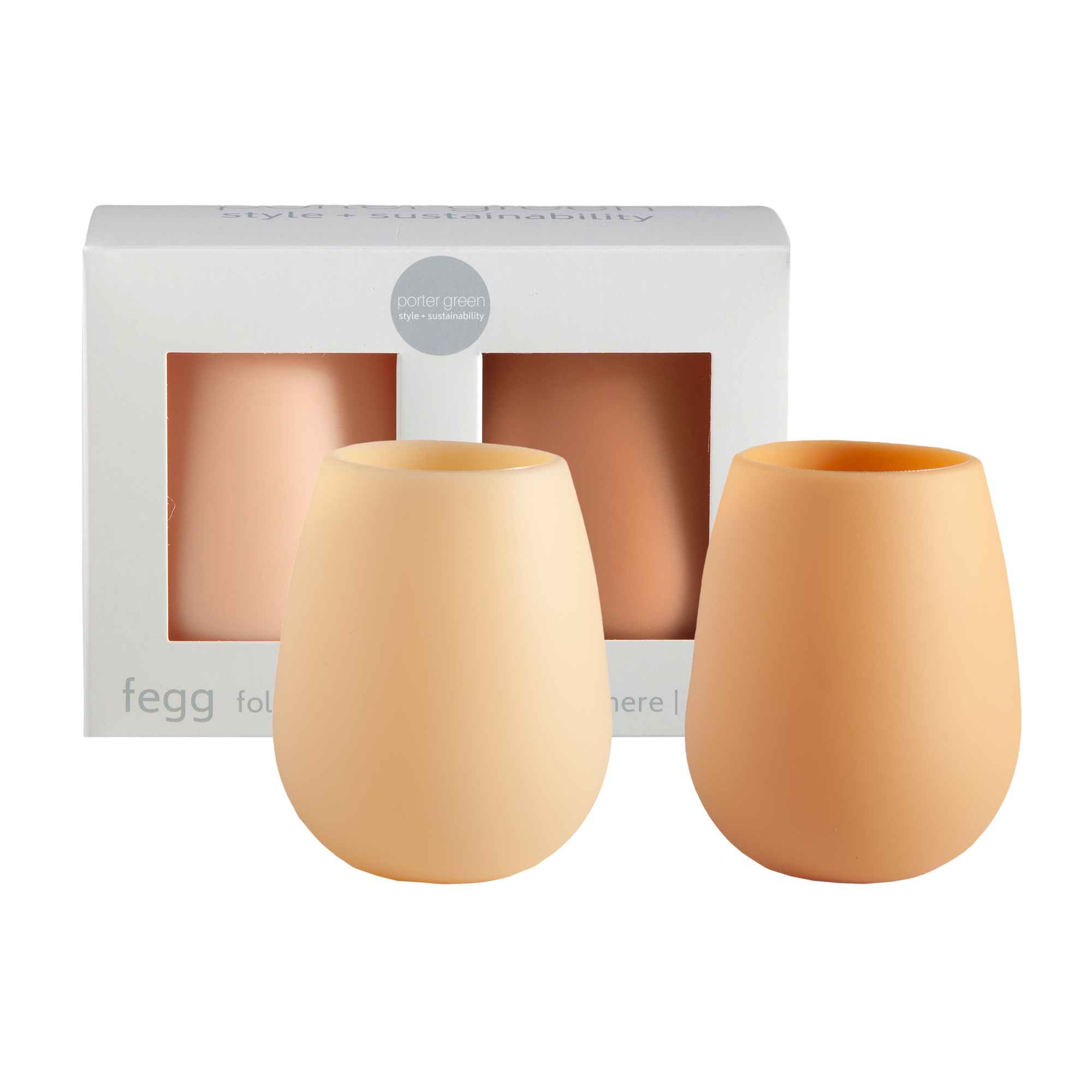 wheat + oat | fegg | silicone unbreakable glasses - porter green | style + sustainability