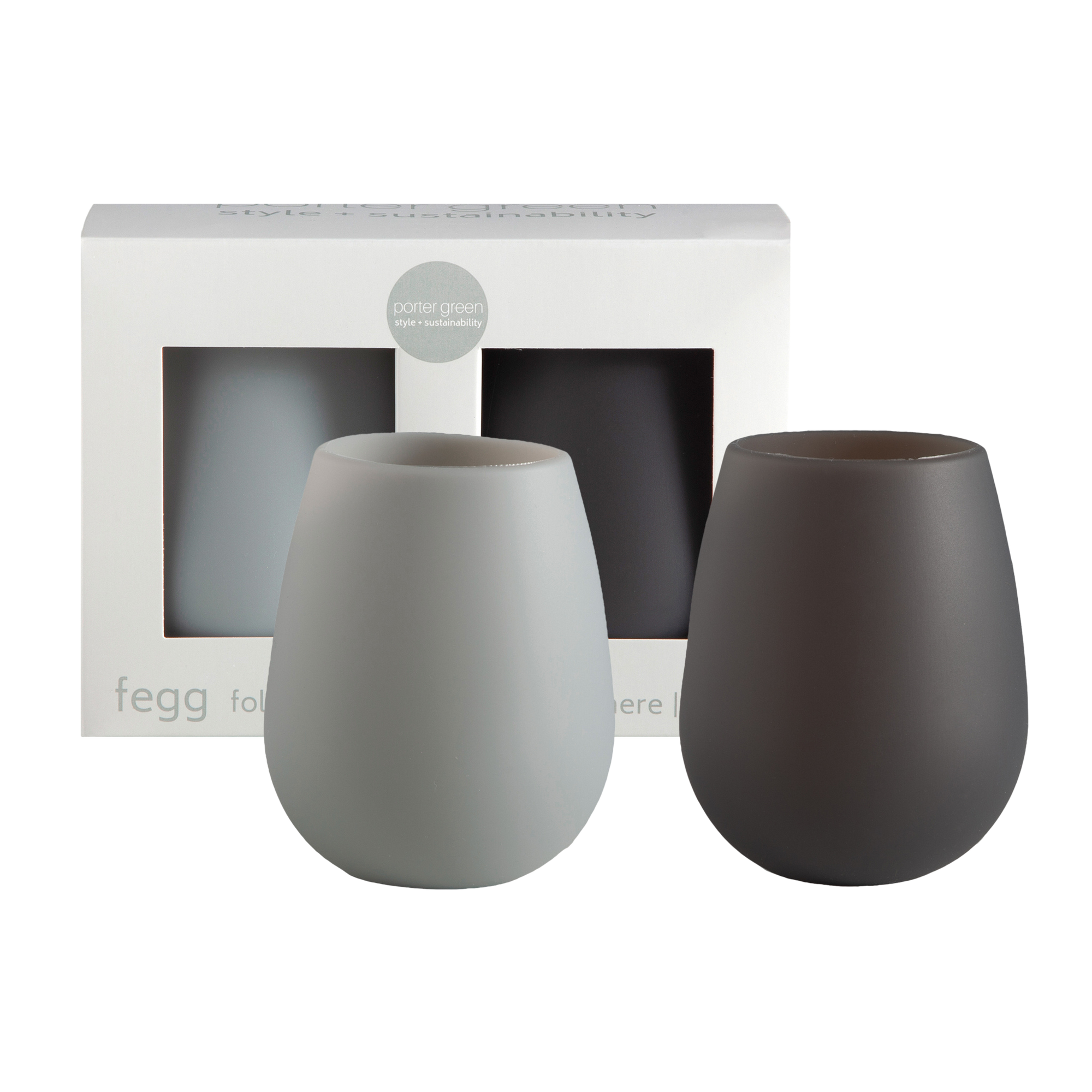 smoke + storm | fegg | silicone unbreakable glasses - porter green | style + sustainability