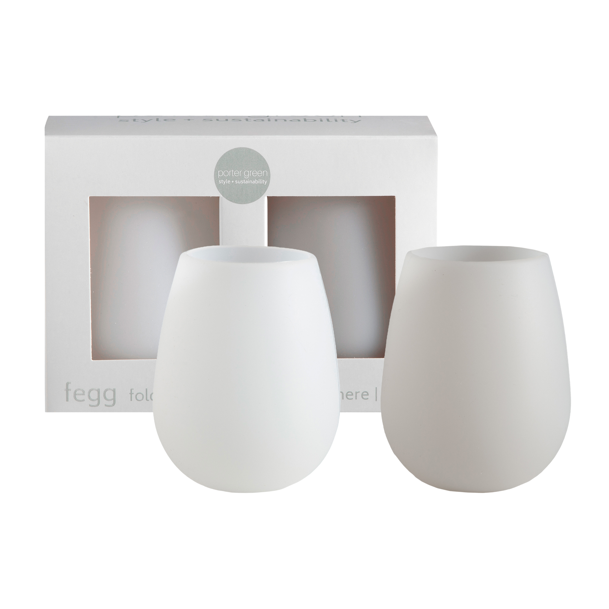 blanc + dove | fegg | silicone unbreakable glasses - porter green | style + sustainability