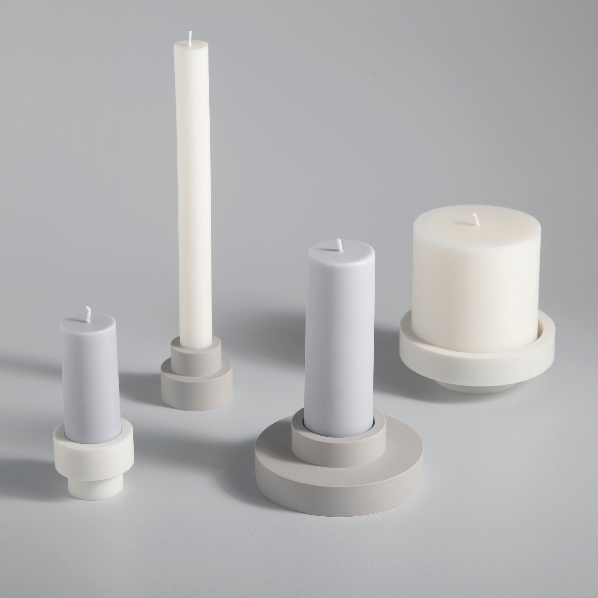 Blanc + Dove | Flipp large | Silicone Unbreakable Candle Holder Set - porter green | style + sustainability