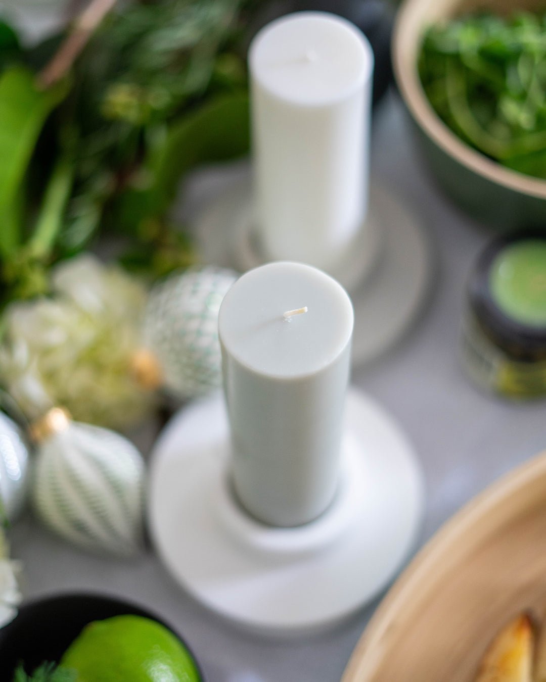 Blanc + Dove | Flipp large | Silicone Unbreakable Candle Holder Set - porter green | style + sustainability
