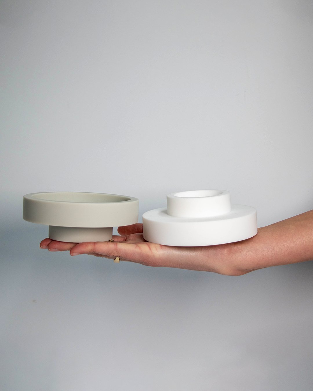 Blanc + Dove | Flipp large | Silicone Unbreakable Candle Holder Set - porter green | style + sustainability