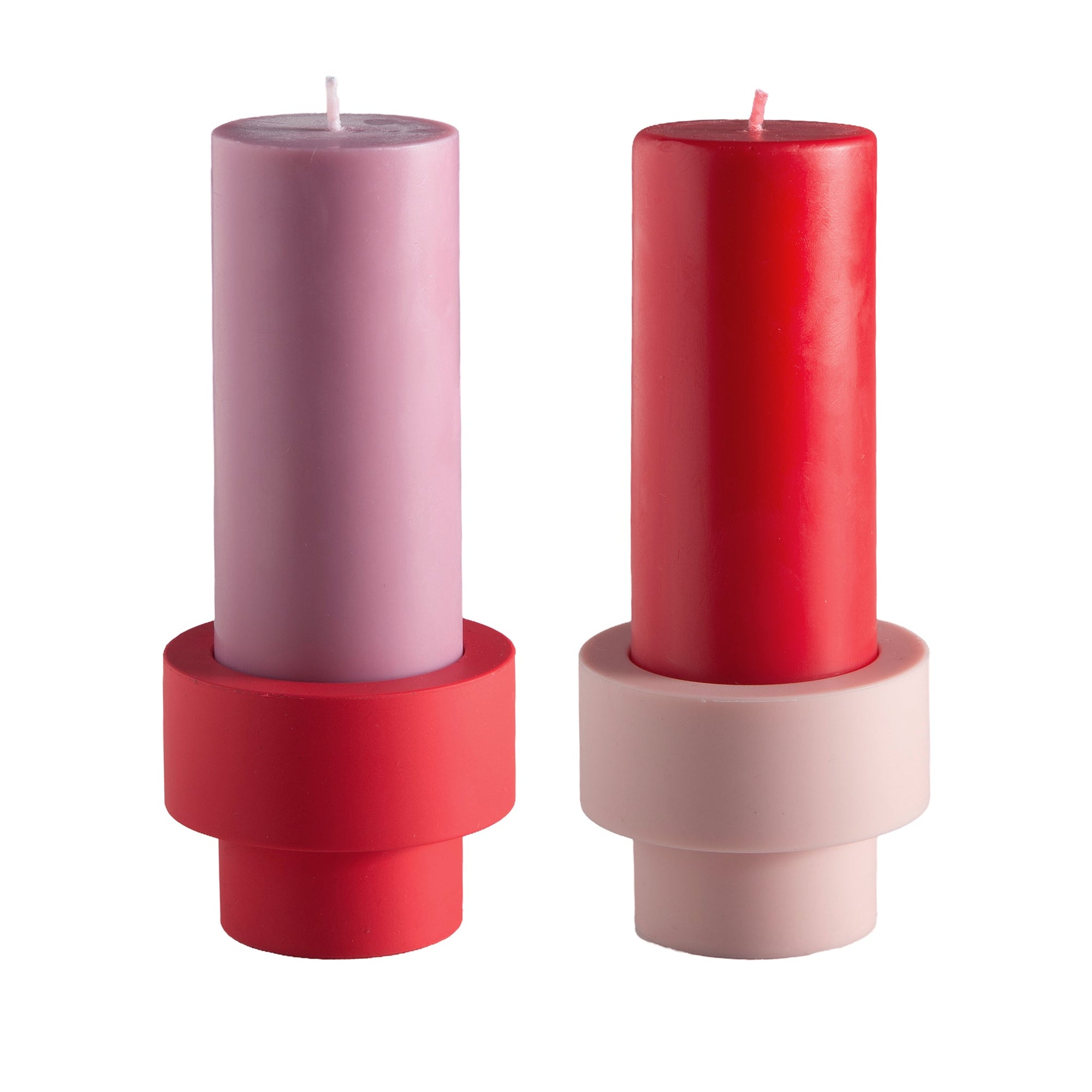 Cherry + Blush | Flipp small | Silicone Unbreakable Candle Holder Set - porter green | style + sustainability