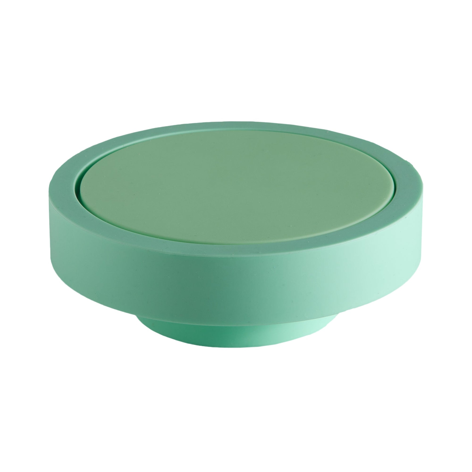 gerbera + leaf | ciss | unbreakable silicone coasters - porter green | style + sustainability