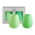 gerbera + leaf | fegg | silicone unbreakable glasses - porter green | style + sustainability