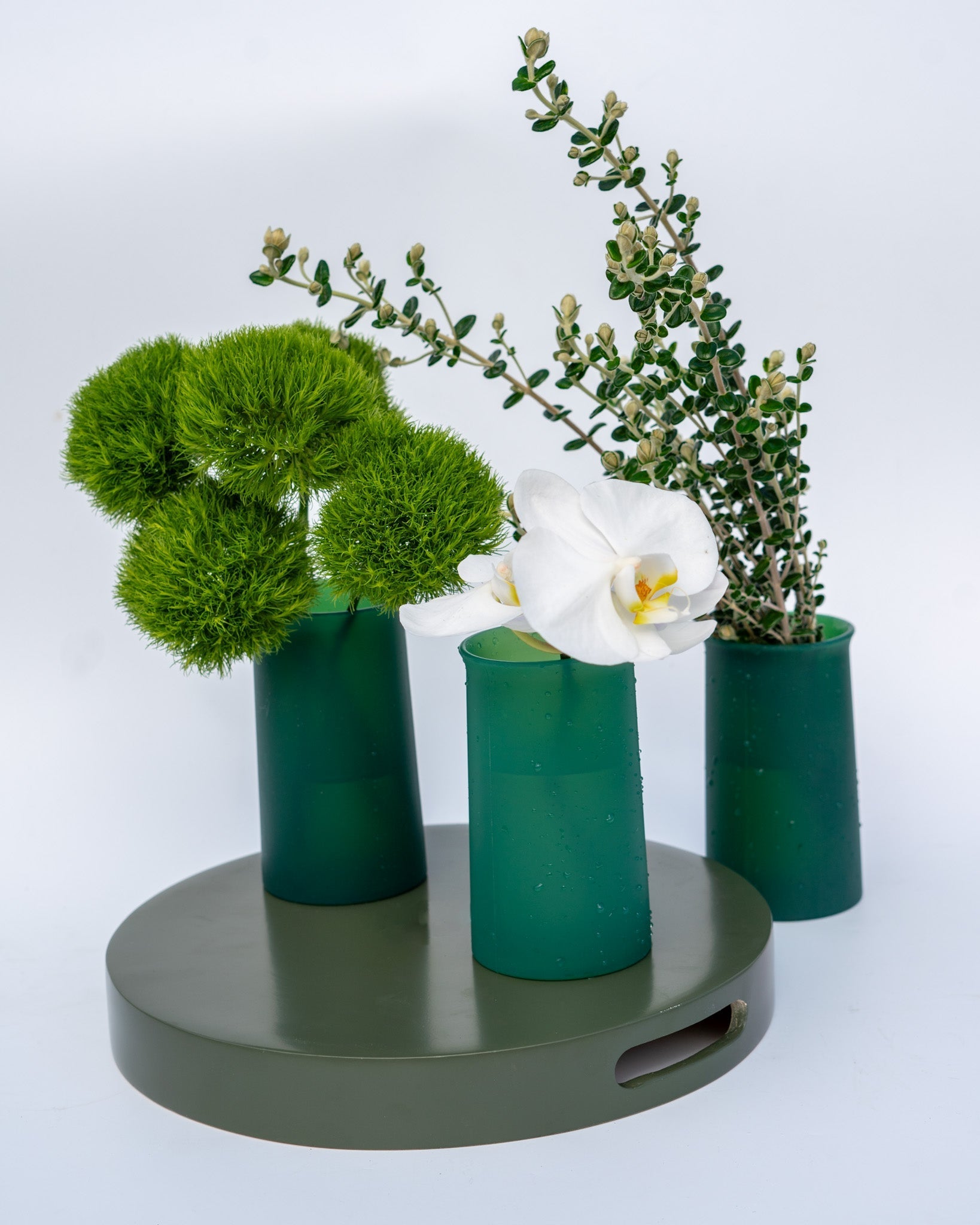 holiday mistletoe | stegg | silicone unbreakable highball glasses - porter green | style + sustainability